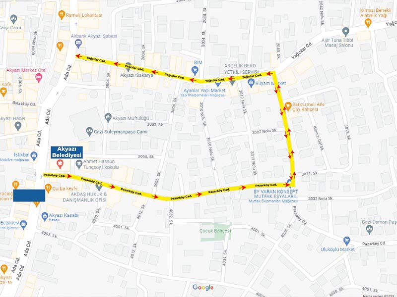 Yağcılar Caddesi artık tek yön