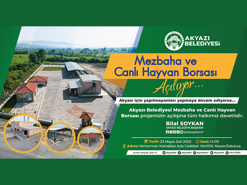 Mezbaha ve Canlı Hayvan Borsası açılıyor!